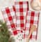 DII® Red & White Buffalo Check Dish Towels, 3ct.
